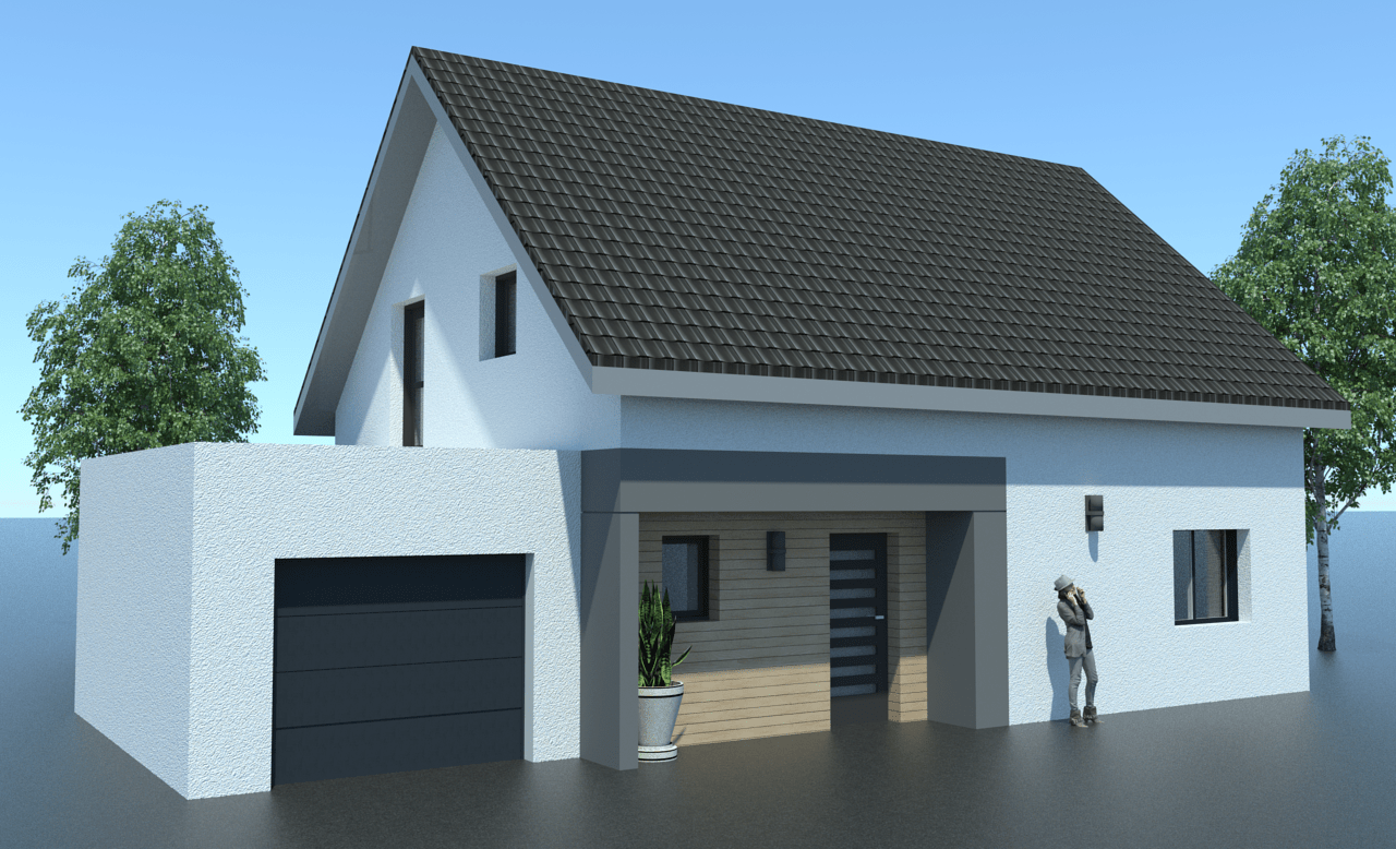 Façade côté garage